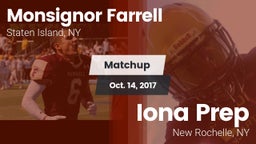 Matchup: Monsignor Farrell vs. Iona Prep  2017