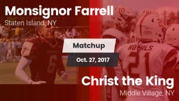 Matchup: Monsignor Farrell vs. Christ the King  2017