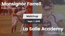 Matchup: Monsignor Farrell vs. La Salle Academy 2018