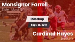 Matchup: Monsignor Farrell vs. Cardinal Hayes  2018