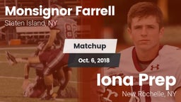 Matchup: Monsignor Farrell vs. Iona Prep  2018