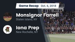 Recap: Monsignor Farrell  vs. Iona Prep  2018