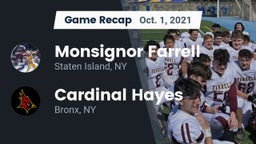 Recap: Monsignor Farrell  vs. Cardinal Hayes  2021