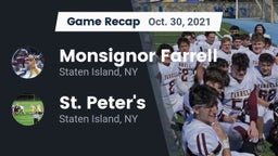 Recap: Monsignor Farrell  vs. St. Peter's  2021