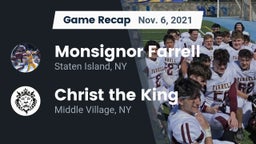 Recap: Monsignor Farrell  vs. Christ the King  2021