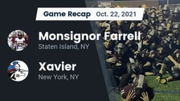 Recap: Monsignor Farrell  vs. Xavier  2021