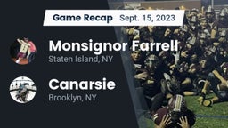 Recap: Monsignor Farrell  vs. Canarsie  2023