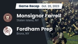 Recap: Monsignor Farrell  vs. Fordham Prep  2023