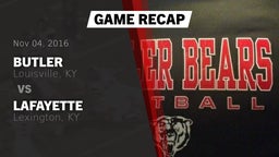 Recap: Butler  vs. Lafayette  2016