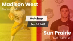 Matchup: Madison West vs. Sun Prairie  2016