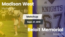 Matchup: Madison West vs. Beloit Memorial  2019