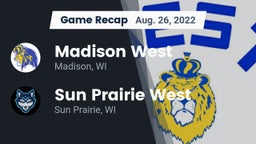 Recap: Madison West  vs. Sun Prairie West  2022