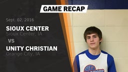 Recap: Sioux Center  vs. Unity Christian  2016