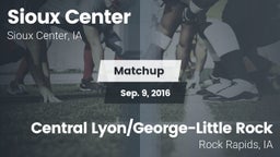 Matchup: Sioux Center High vs. Central Lyon/George-Little Rock  2016