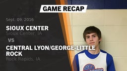 Recap: Sioux Center  vs. Central Lyon/George-Little Rock  2016