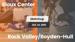 Matchup: Sioux Center High vs. Rock Valley/Boyden-Hull 2016