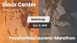 Matchup: Sioux Center High vs. Pocahontas/Laurens-Marathon 2016