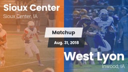 Matchup: Sioux Center High vs. West Lyon  2018