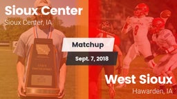 Matchup: Sioux Center High vs. West Sioux  2018