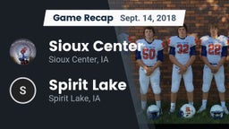 Recap: Sioux Center  vs. Spirit Lake  2018