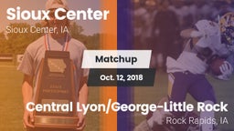 Matchup: Sioux Center High vs. Central Lyon/George-Little Rock  2018