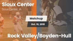Matchup: Sioux Center High vs. Rock Valley/Boyden-Hull 2018