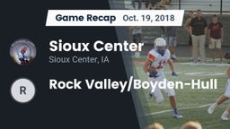 Recap: Sioux Center  vs. Rock Valley/Boyden-Hull 2018