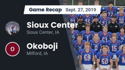 Recap: Sioux Center  vs. Okoboji  2019