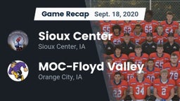 Recap: Sioux Center  vs. MOC-Floyd Valley  2020