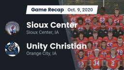 Recap: Sioux Center  vs. Unity Christian  2020