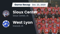 Recap: Sioux Center  vs. West Lyon  2020
