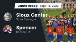 Recap: Sioux Center  vs. Spencer  2022