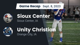 Recap: Sioux Center  vs. Unity Christian  2023