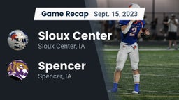Recap: Sioux Center  vs. Spencer  2023