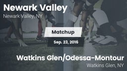 Matchup: Newark Valley vs. Watkins Glen/Odessa-Montour  2016