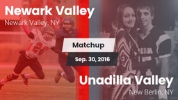 Matchup: Newark Valley vs. Unadilla Valley  2016
