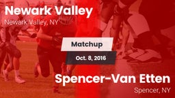 Matchup: Newark Valley vs. Spencer-Van Etten  2016