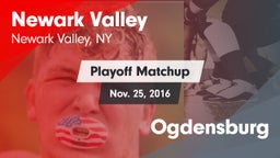 Matchup: Newark Valley vs. Ogdensburg 2016