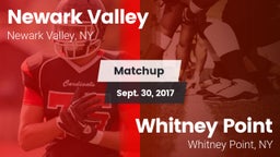 Matchup: Newark Valley vs. Whitney Point  2017