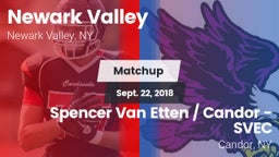 Matchup: Newark Valley vs. Spencer Van Etten / Candor - SVEC 2018