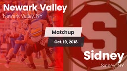 Matchup: Newark Valley vs. Sidney  2018