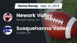 Recap: Newark Valley  vs. Susquehanna Valley  2019