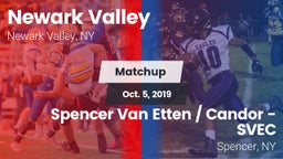 Matchup: Newark Valley vs. Spencer Van Etten / Candor - SVEC 2019