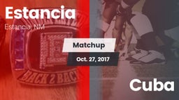 Matchup: Estancia vs. Cuba  2017