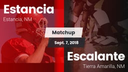 Matchup: Estancia vs. Escalante  2018