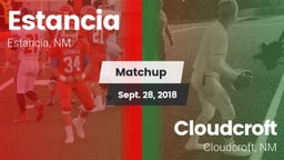 Matchup: Estancia vs. Cloudcroft  2018