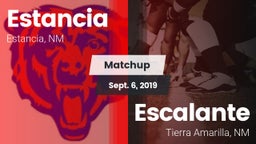 Matchup: Estancia vs. Escalante  2019