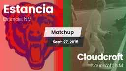 Matchup: Estancia vs. Cloudcroft  2019