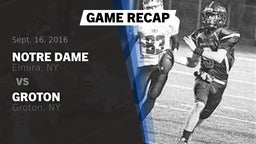 Recap: Notre Dame  vs. Groton  2016