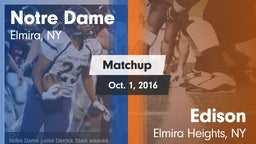 Matchup: Notre Dame vs. Edison  2016